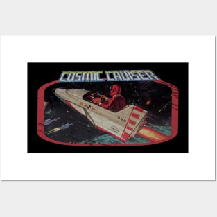 Retro Sci Fi Cruiser Toy Cosmic Posters and Art